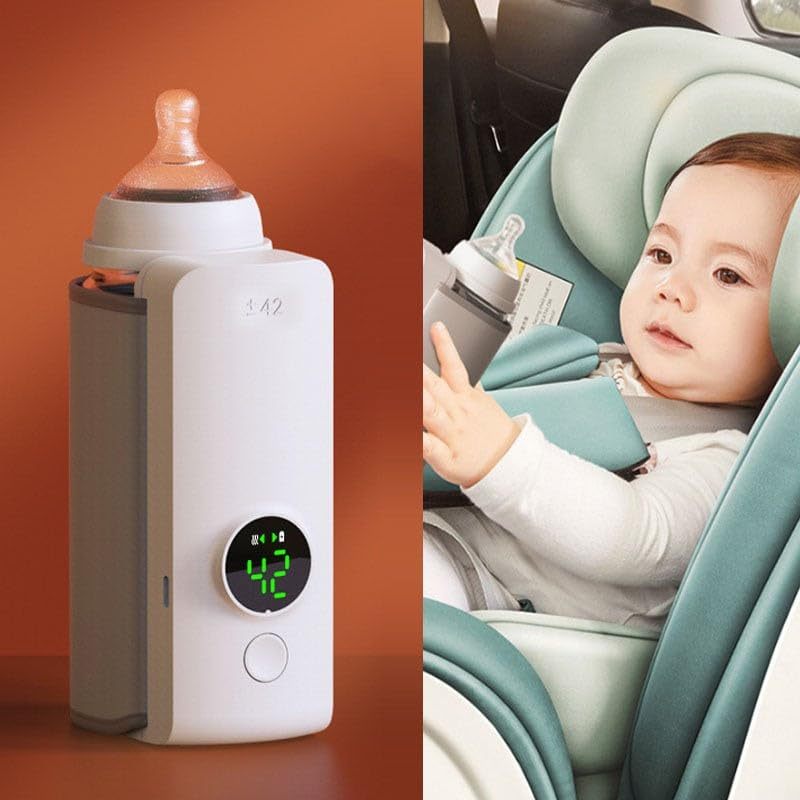 TravelEase Baby Bottle Warmer – Tragbare, kabellose Flaschenwärmer-Tasche mit USB-Aufladung