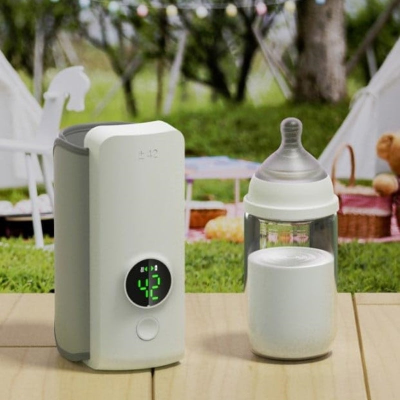 TravelEase Baby Bottle Warmer – Tragbare, kabellose Flaschenwärmer-Tasche mit USB-Aufladung