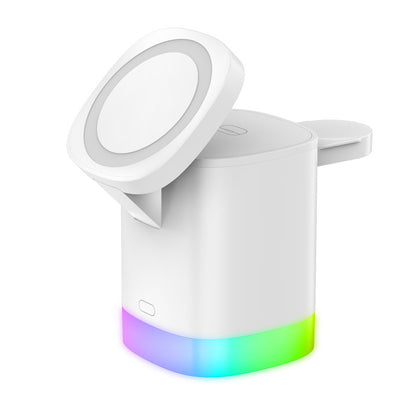 AuroraCharge Pro – Stilvolles Ladegerät für Smartphone, AirPods & iWatch.
