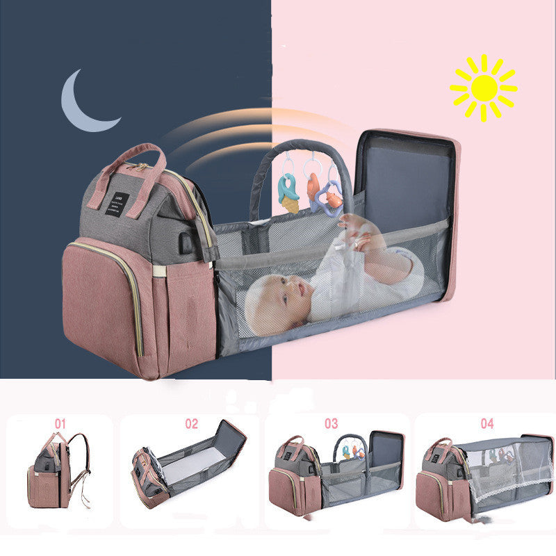 MummyPro™ – Multifunktionaler Baby Wickelrucksack mit Isolierter Milch Tasche