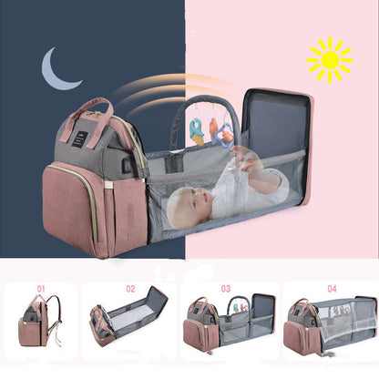 MummyPro™ – Multifunktionaler Baby Wickelrucksack mit Isolierter Milch Tasche